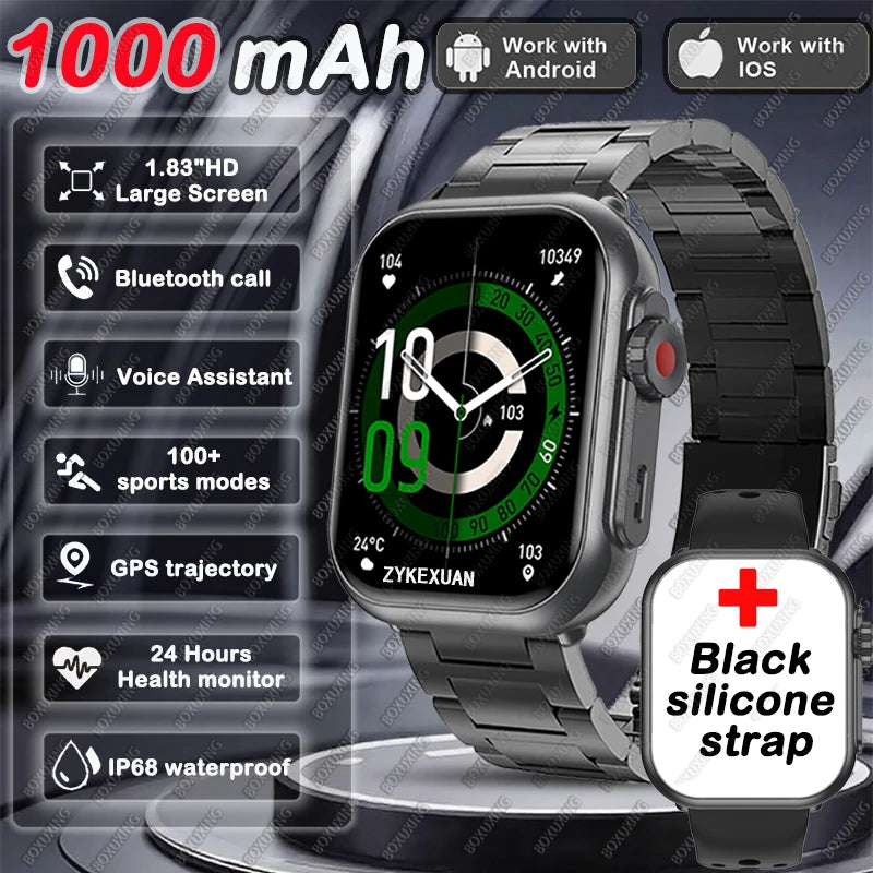 AMOLED Smart Watch with Bluetooth Call & GPS