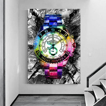 Abstract Luxury Watch Poster Printing, Fashion Watch Canvas Wall Art For Living Room, Office and Home Decoration
