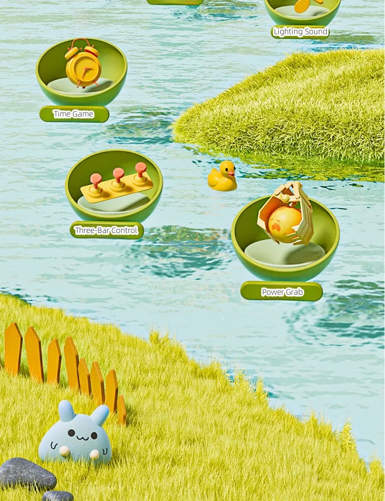 Dinosaur Claw Machine Toys Electronic Arcade Game Adjustable Catch Doll Machine Music Mini Vending Birthday Gift For Kids