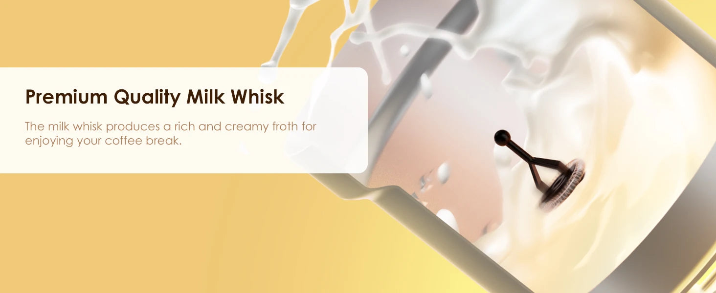 BioloMix 5-in-1 Smart Milk Frother w/LED Touch Display, Style Foam for Coffee & Lattes,Hot And Cold Foam Maker