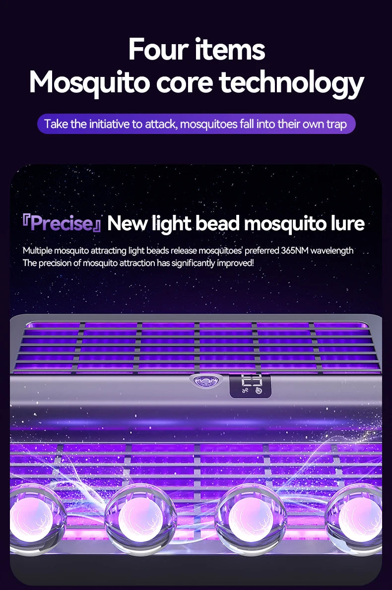 Electric Shock Mosquito Swatter Foldable Zapper Anti Mosquito Lamp Repellent Killer Rechargeable Portable Indoor Outdoor Use