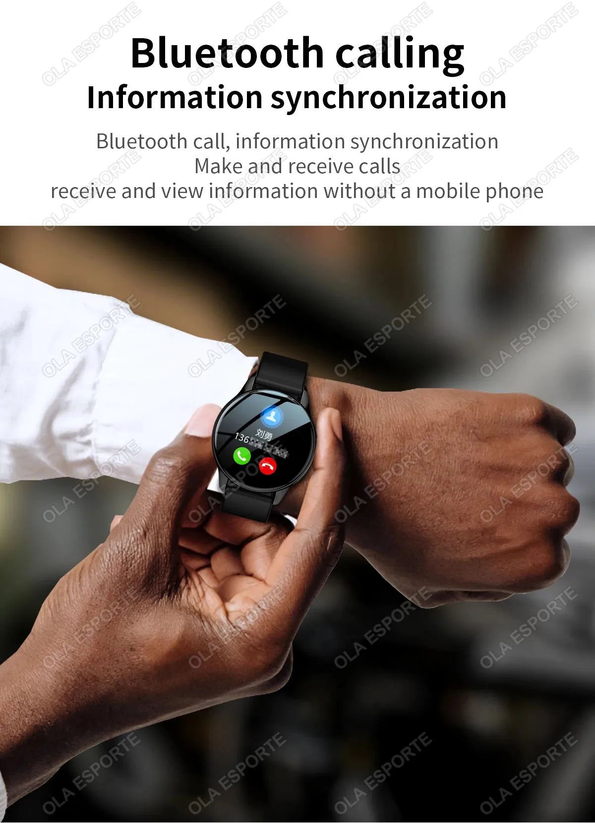 Smartwatch with Bluetooth Call & Fitness Tracker
