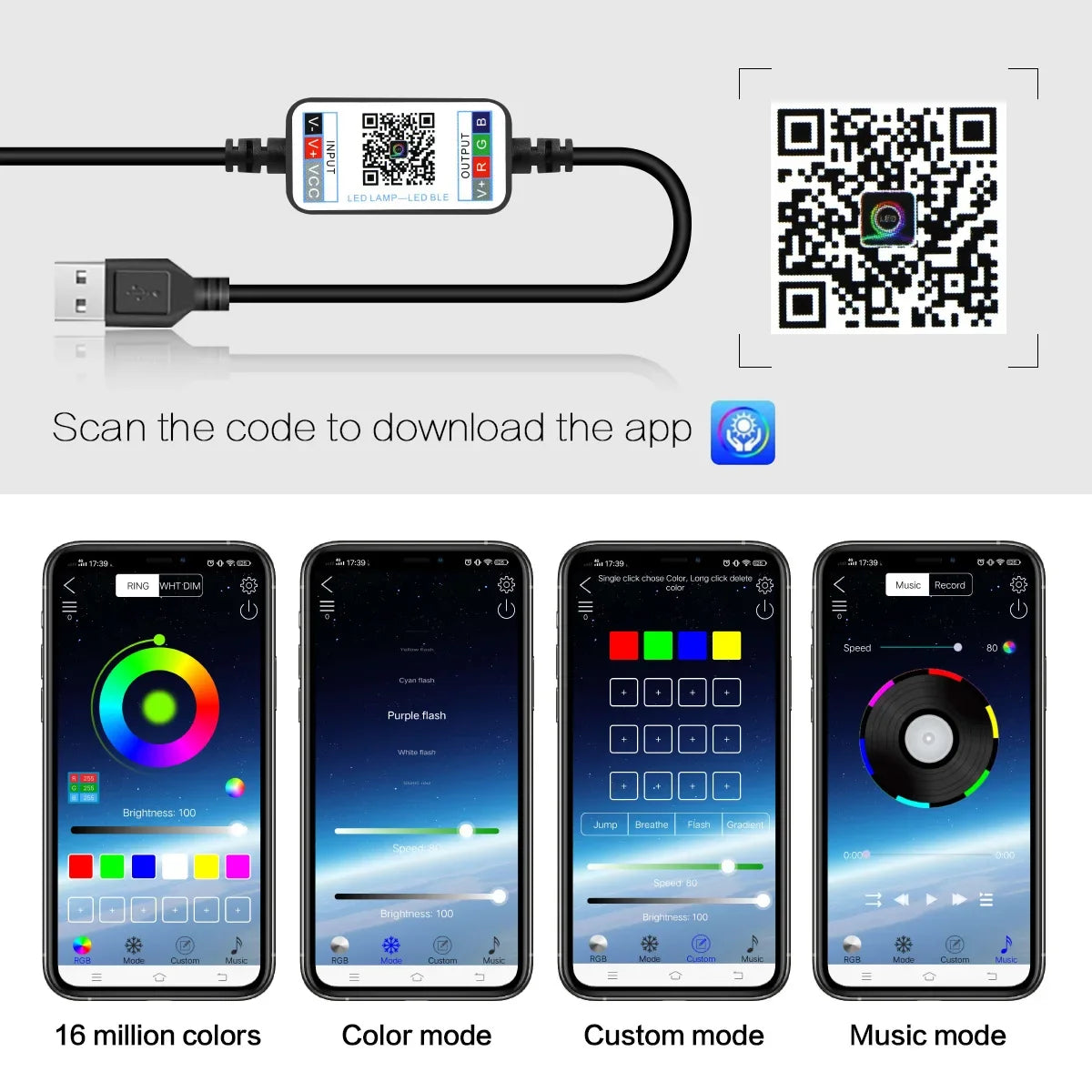 Christmas Tree LED Fairy Lights Smart Bluetooth Garland Festoon LED Chain Light Outdoor Waterproof New Year Decoration 2025