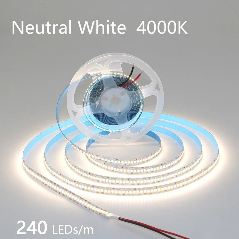 2835 5M 300 600 1200LEDs LED Strip DC12V 24V 120LEDs/m Home Waterproof IP65 Lamp Strip  Flexible And Cuttable Soft Lamp Bar