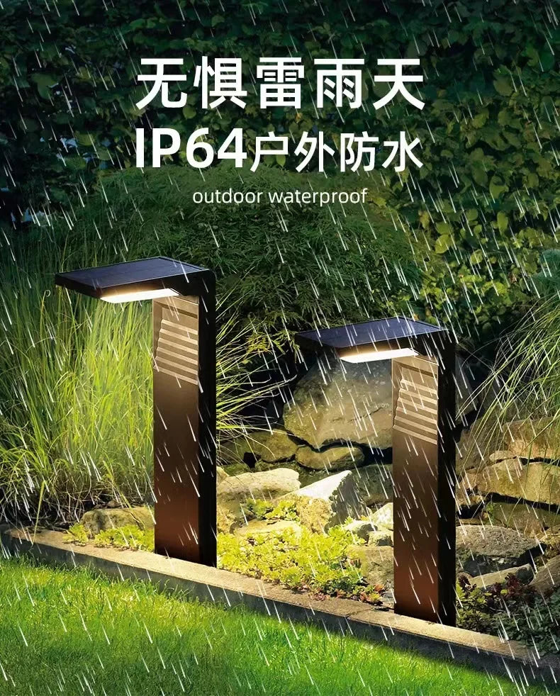 Outdoor Solar Garden Light Waterproof LED Light Grass Villa Decoration Aisle Landscape Lamp Post Garden Aisle Solar Lawn Light