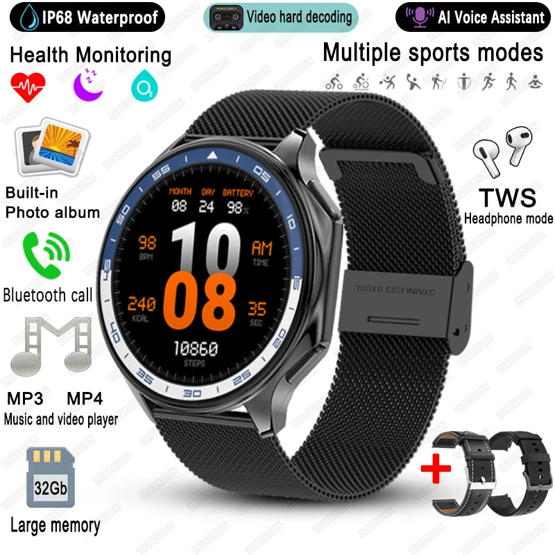 Watch X AMOLED Smart Watch with 32GB & Bluetooth Call