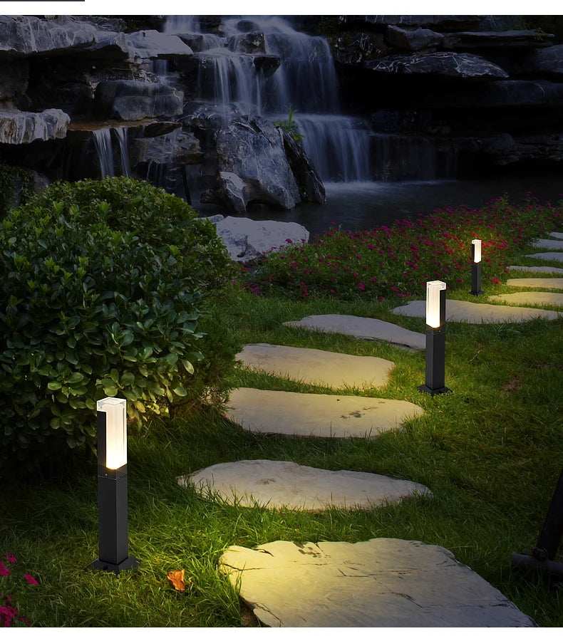 Waterproof IP65 LED Lawn Light 110V 220V Aluminum Acrylic Street light 30 40 60 80 100CM For Garden Courtyard Villa Lighting