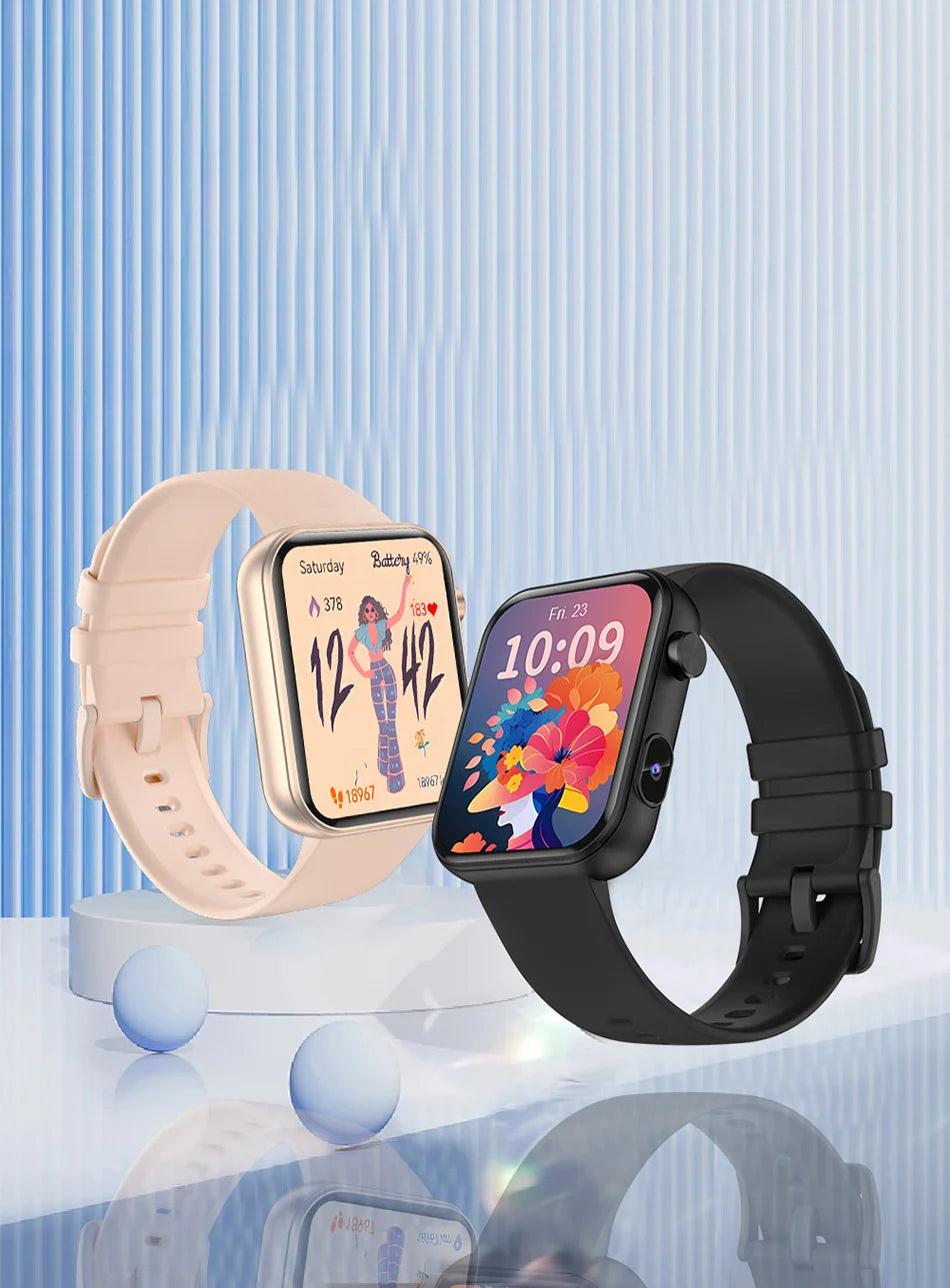 Camera Smart Watch with Video, BT Call & Health