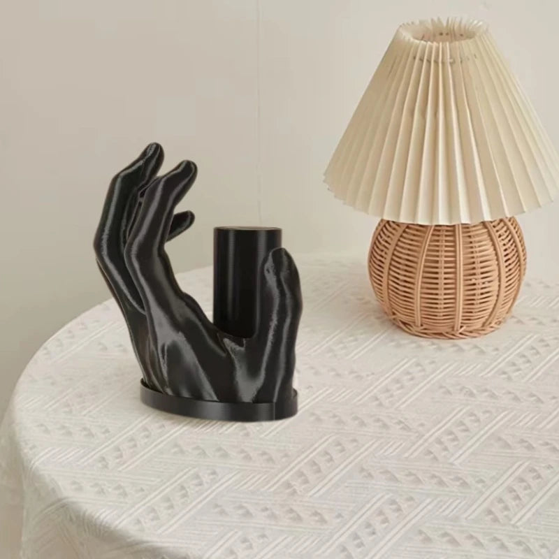 Art Hand Tissue Holder Indoor Desktop Decoration Resin Handicrafts Ornaments Creative Design Organization Storage Napkin Box