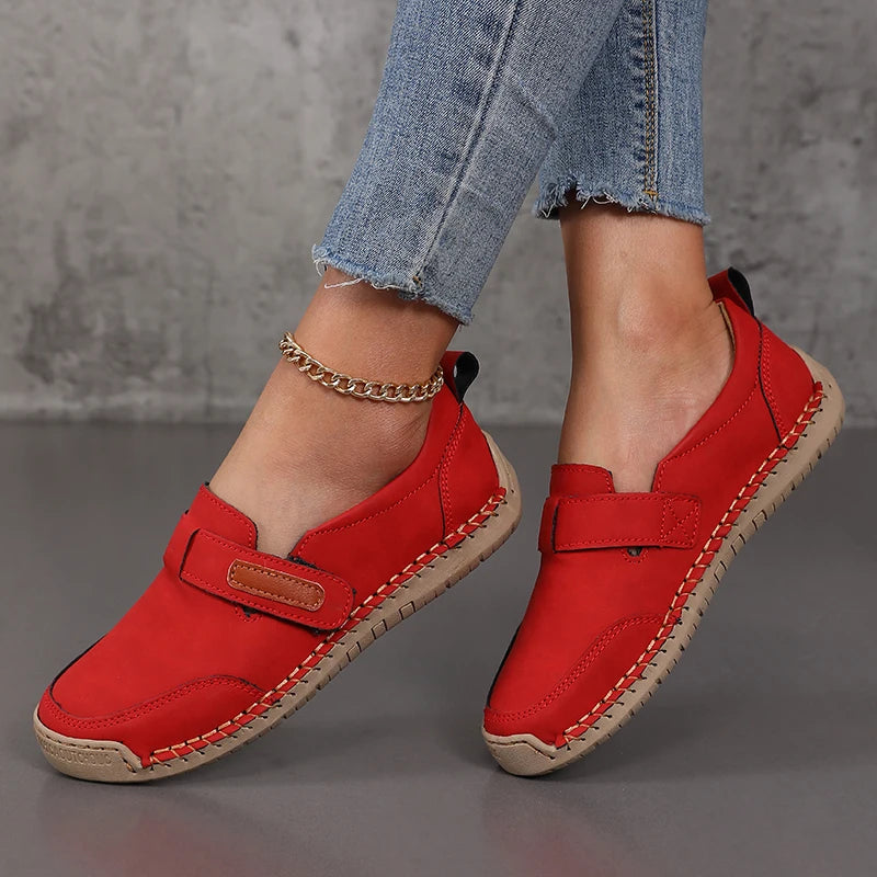 Handmade Leather Women’s Loafers – Comfortable Slip-On Shoes