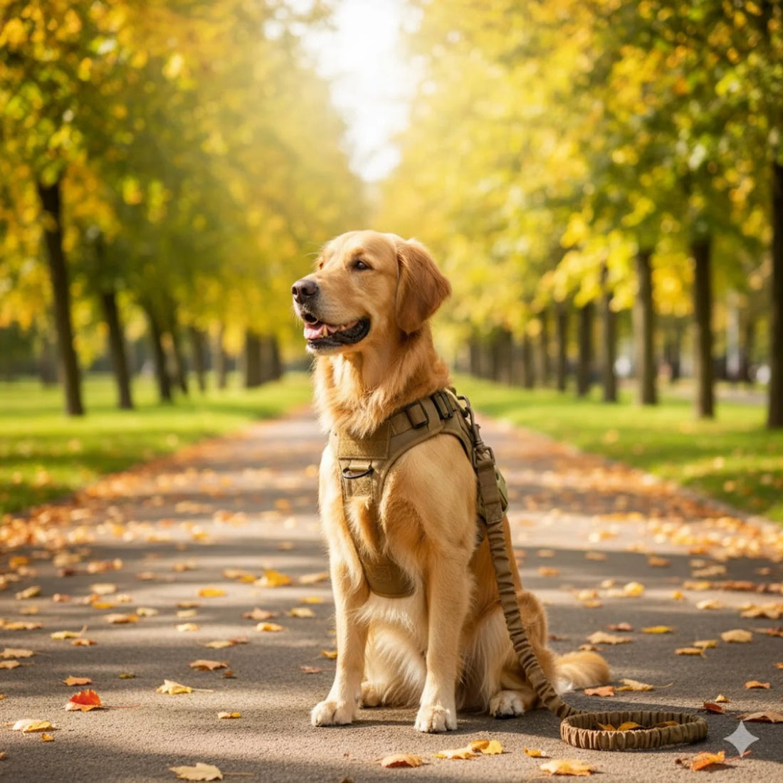 Tactical Dog Harness Leash Set with Control Handle