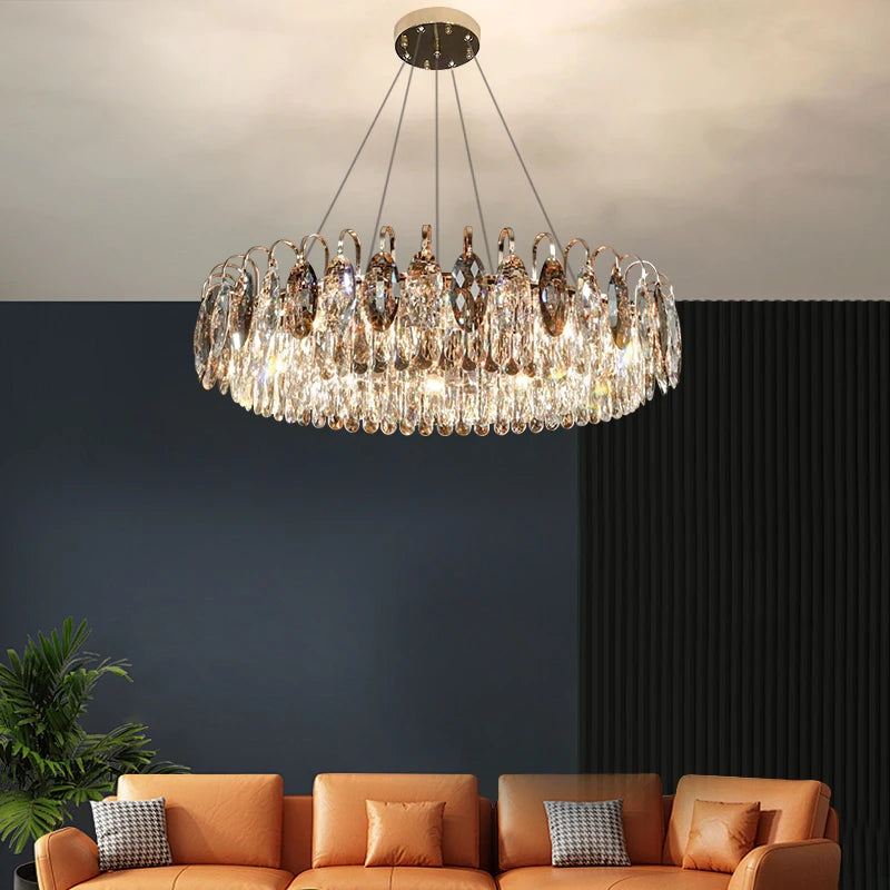 Modern Luxury Crystal Chandelier Living Room Kitchen Dining Room Chandelier Home Decoration LED Ceiling Chandelier