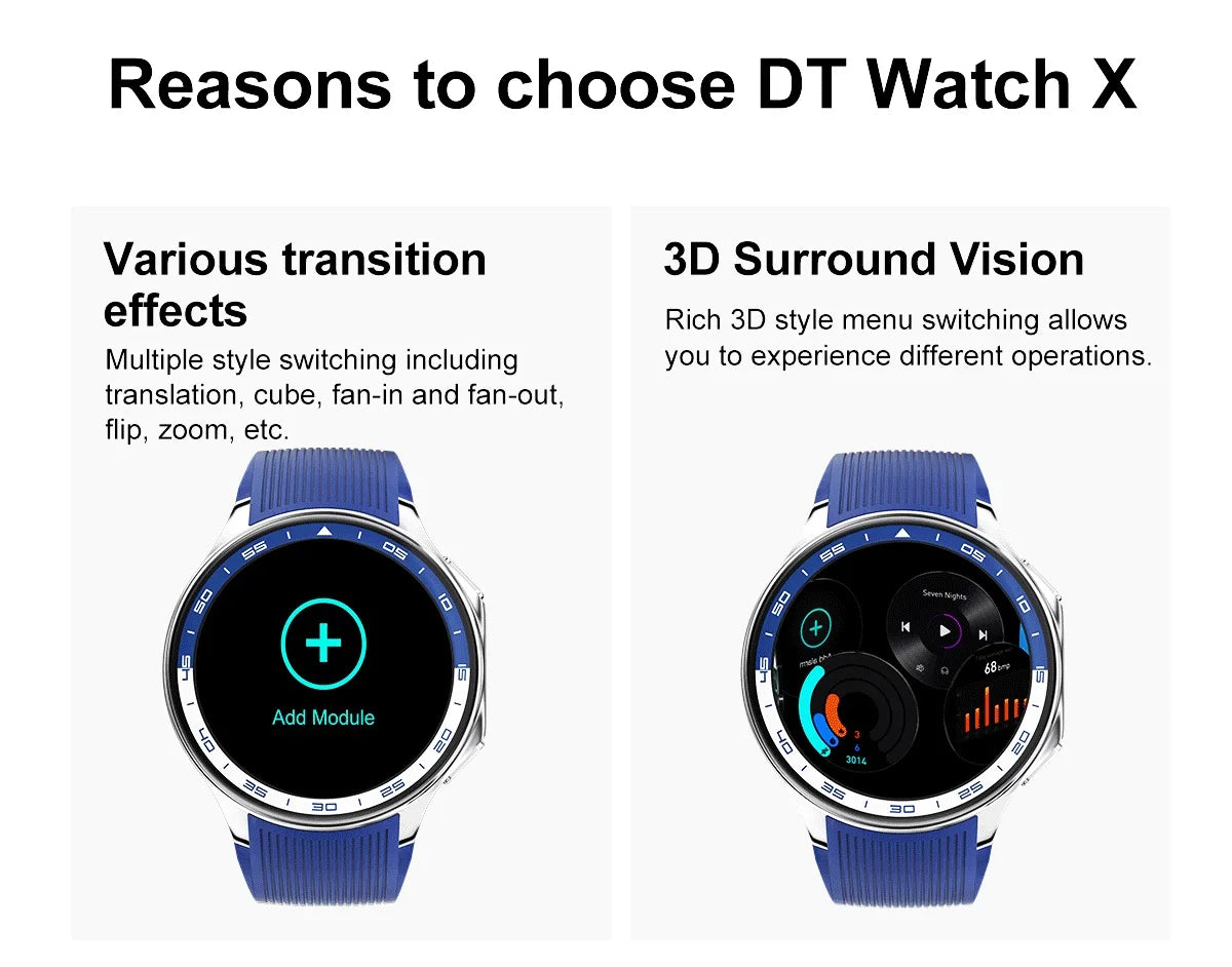 Watch X AMOLED Smart Watch with 32GB & Bluetooth Call