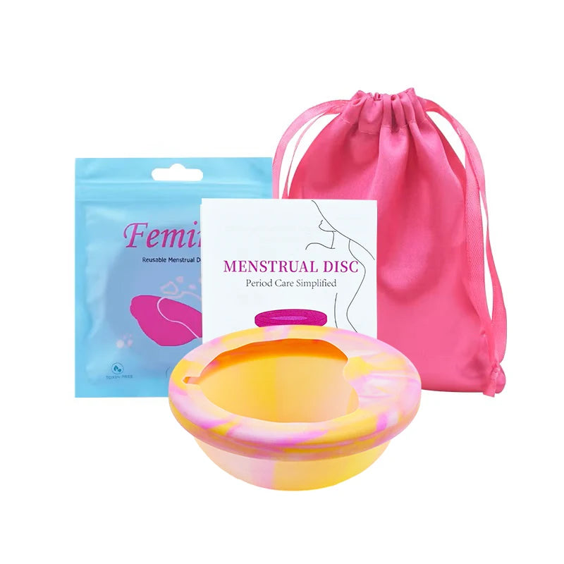 Medical Silicone Menstrual Disc With String Menstrual Cup Period Menstrual Collector Menstruation Disk Women Health Care Hygiene