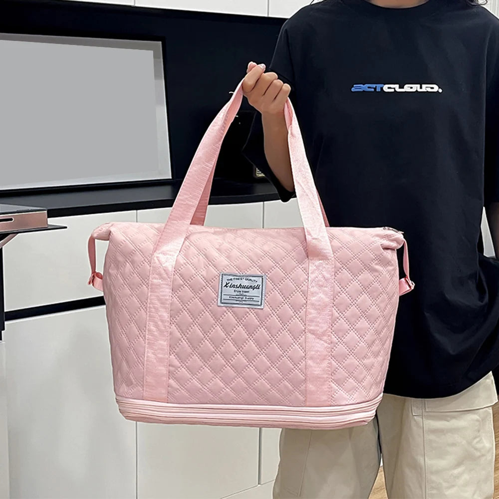 Travel Bag, Handheld Travel Bag, Large Capacity Expandable Fitness Bag, Outdoor Travel Luggage Bag, Storage Bag