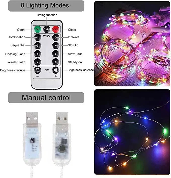 christmas lights decorations lamp holiday lighting USB Holiday Curtain Garland Lamp fairy lights lights decoration led light