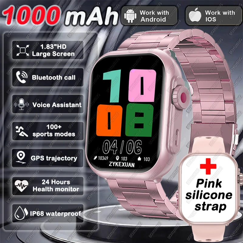 AMOLED Smart Watch with Bluetooth Call & GPS