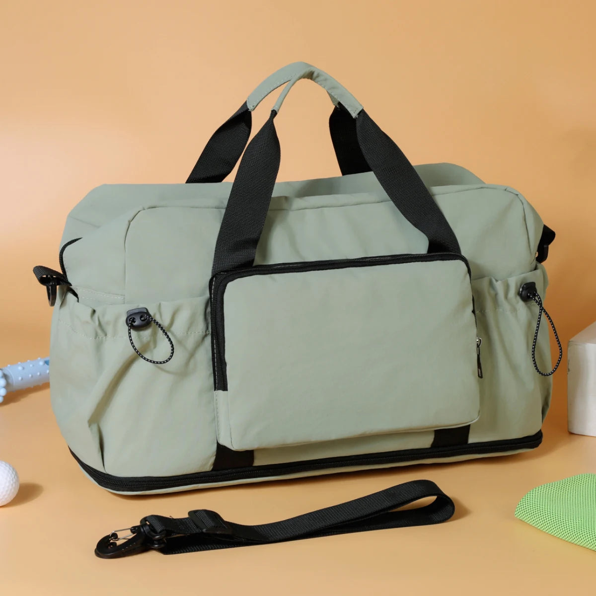 Large Travel Duffle Bag with Trolley Sleeve