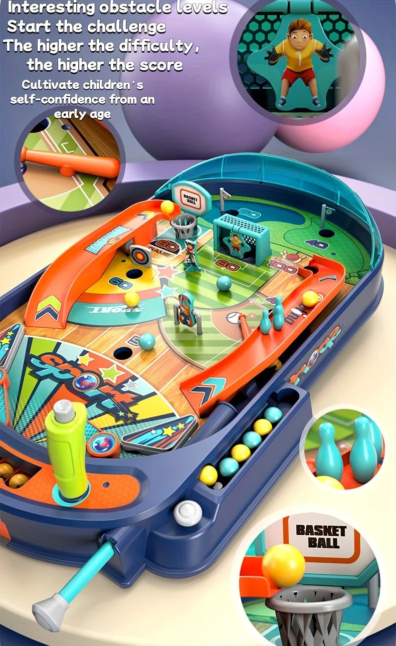 Kids Pinball Table - Two-player game, fun game, improve children's skills