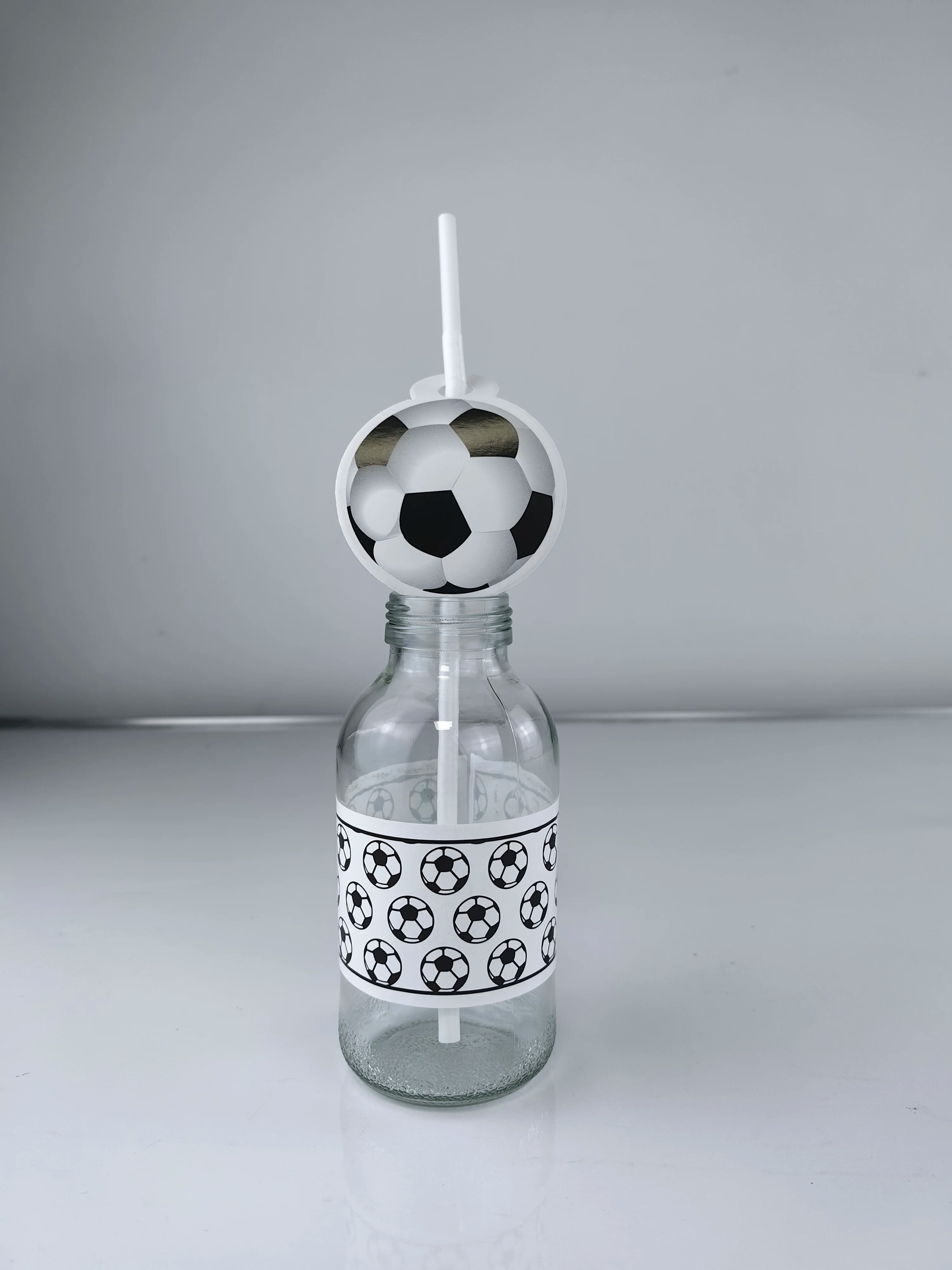 10/20/30Pcs Sports Soccer Water Bottle Labels Personalized Kids Party Stickers Birthday Party Decoration For Kids