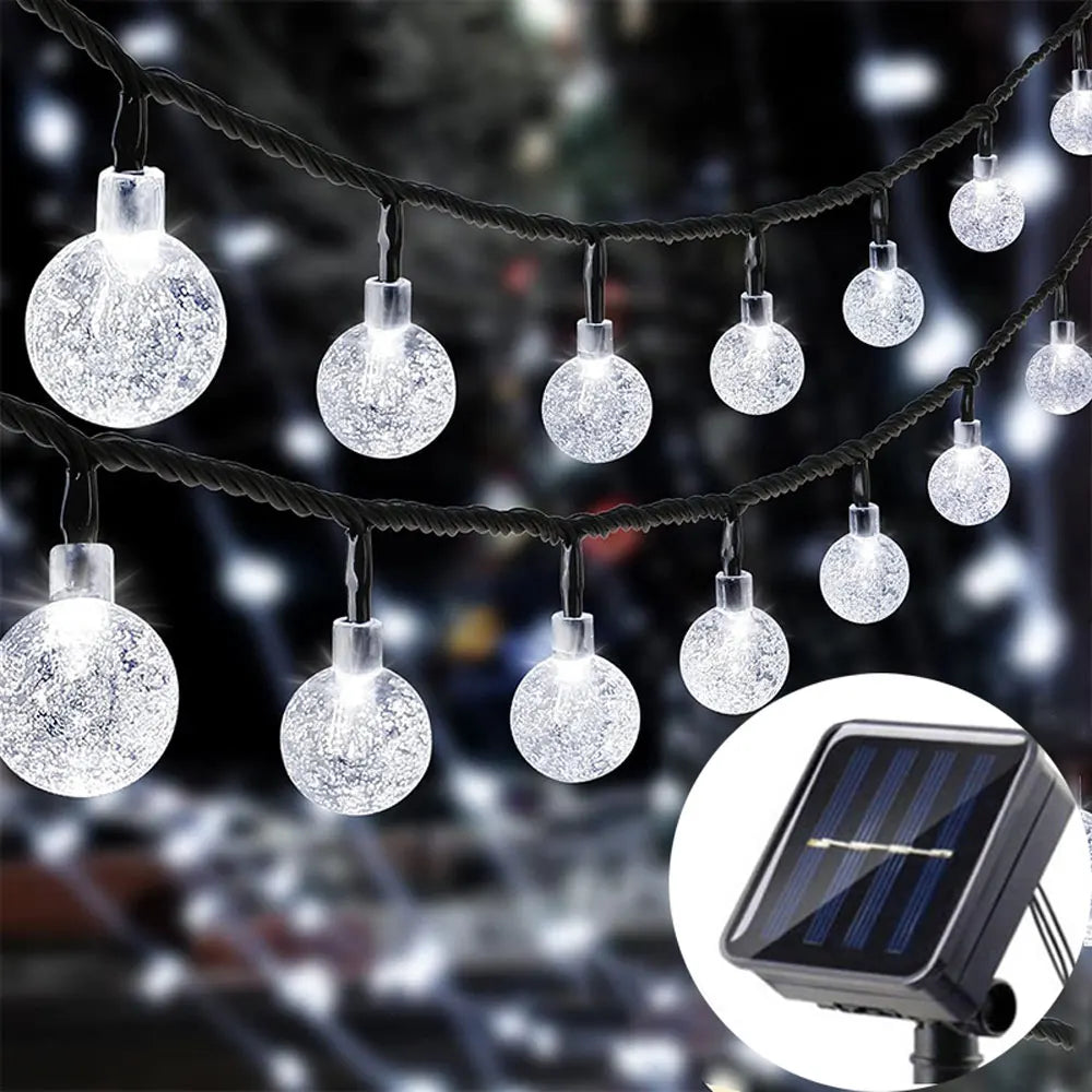 LED String Light Solar Fairy Lights 5m 20LED Warm Light Waterproof Outdoor Garden Wedding Decoration Christmas Lamp