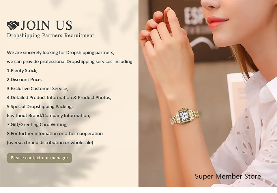 Women’s Bear Diamond Quartz Watch – Stainless Steel