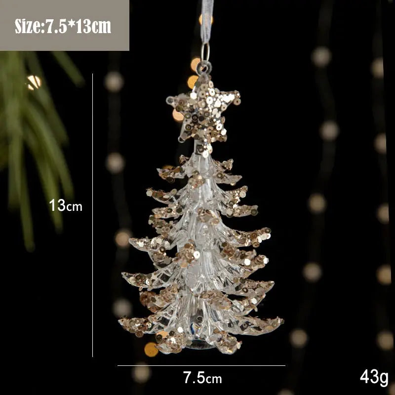 Christmas Alphabet Knitting Sock Christmas Tree Ornament Christmas Decoration For Home 2025 Noel New Year 2026 Xmas Gift