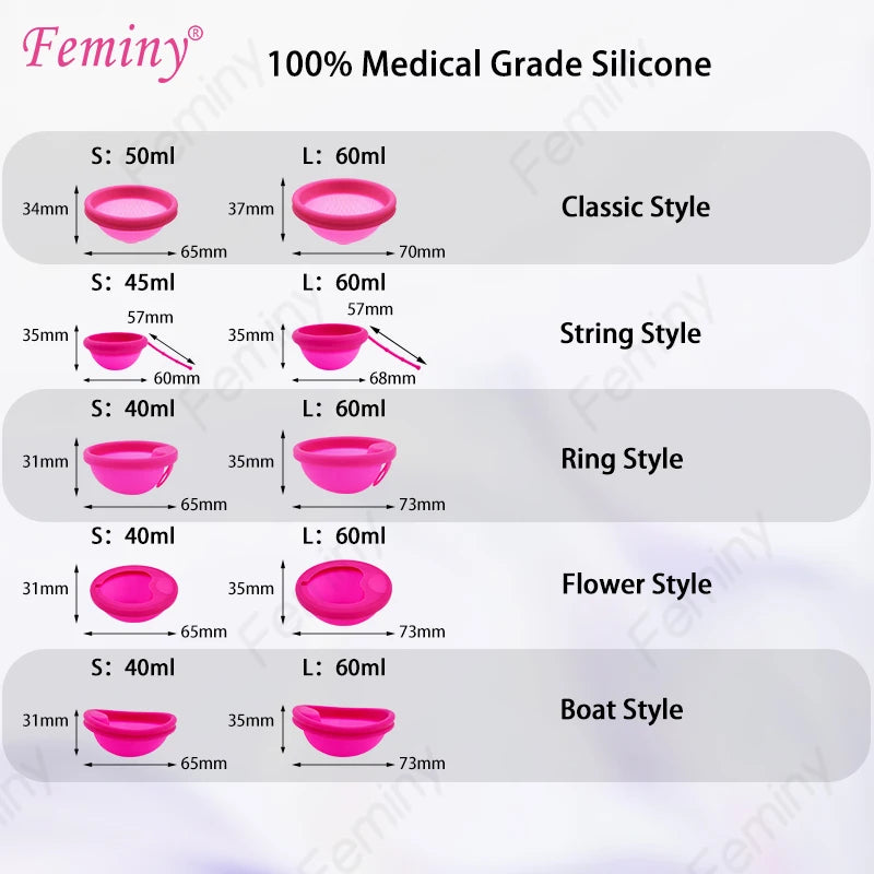 Medical Silicone Menstrual Disc With String Menstrual Cup Period Menstrual Collector Menstruation Disk Women Health Care Hygiene
