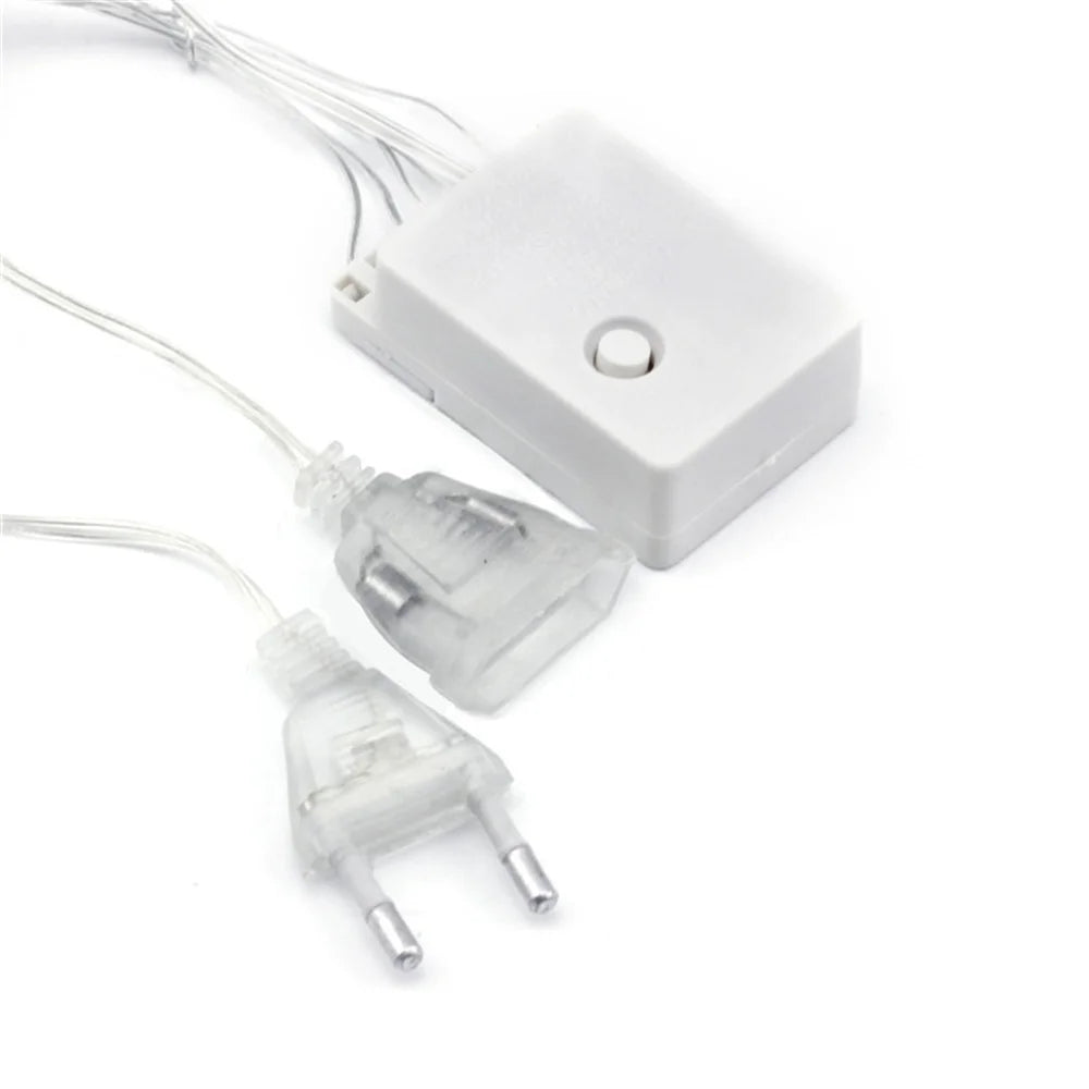 Christmas LightsLed 4m Curtain Light Garland Xmas Tree Decor For home 220V Fairy Lights Outdoor/Indoor Festival String Light