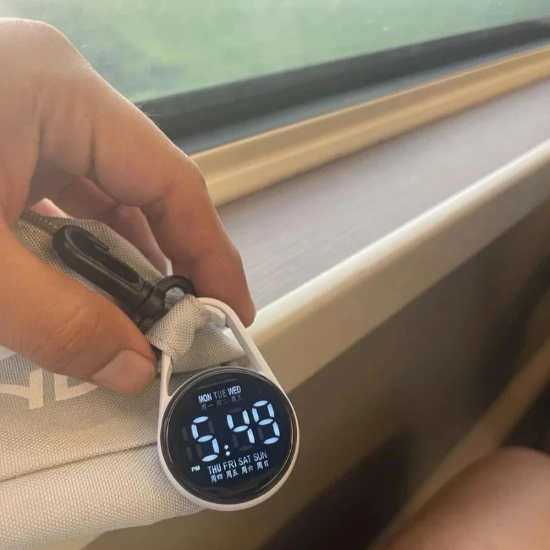 Luminous LED Electronic Watch Function Practical Digital Clock Pocket Watch for Student Mountaineer Portable Water Drop Keychain