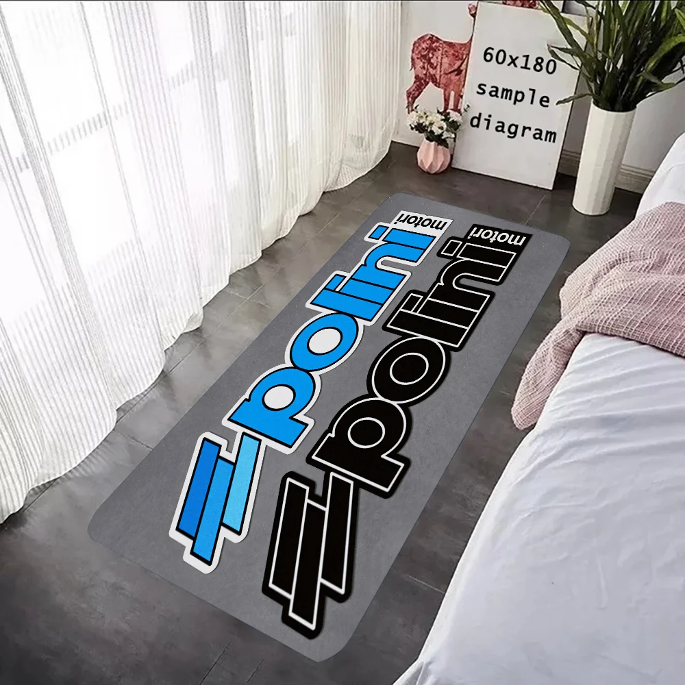 P-Polini Scooter Racer Floor Mat – Non-Slip Flannel Rug