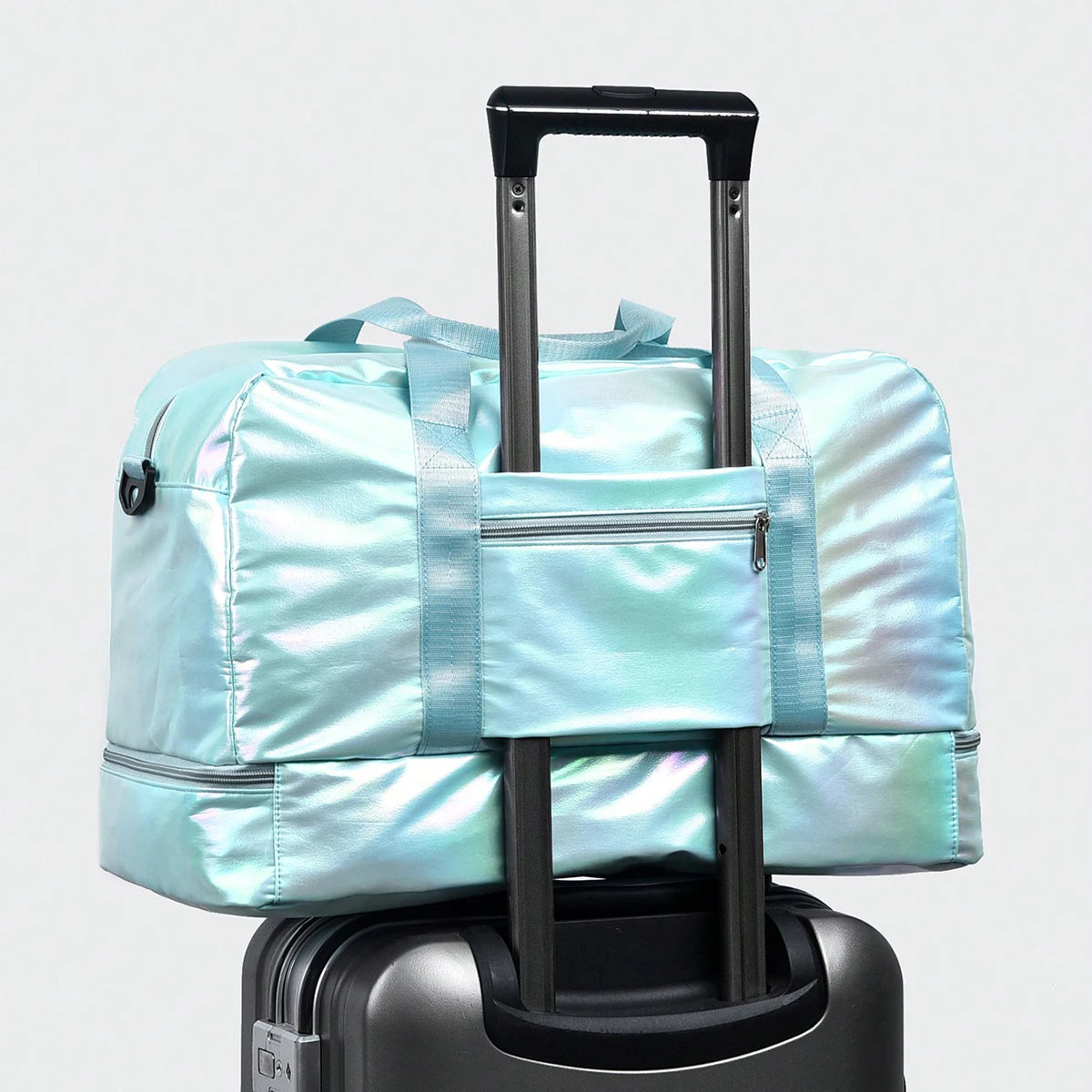 Gorgeous colorful holiday luggage travel duffel bag, large capacity fitness sports yoga bag, hospital weekend carry-on handbag