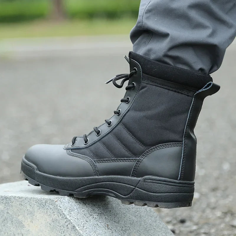 Men’s Tactical Combat Boots – Outdoor Hiking & Work Shoes