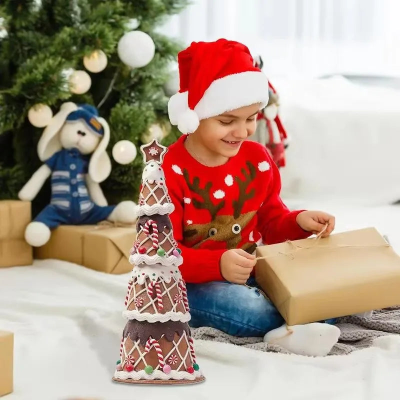 Mini Christmas Tree Decorative Miniature Christmas Tree Candy Cake Shaped Artificial Christmas Tree For Home Tabletop Decor