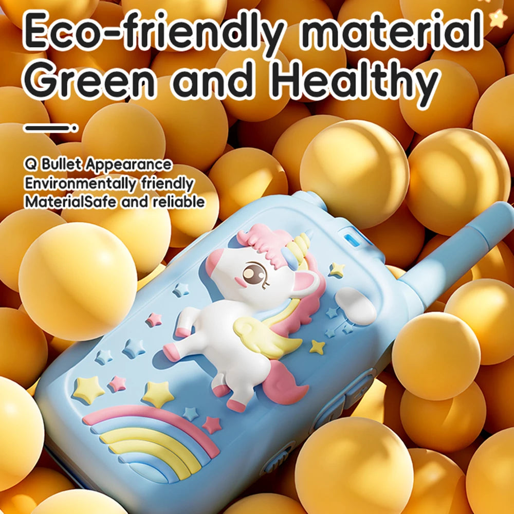 Video Walkie Talkies for Kids 2 Pack Rechargeable Toddler Toys  for Indoor Camping Travel  Birthday Gfits for Kids Ages 3-12