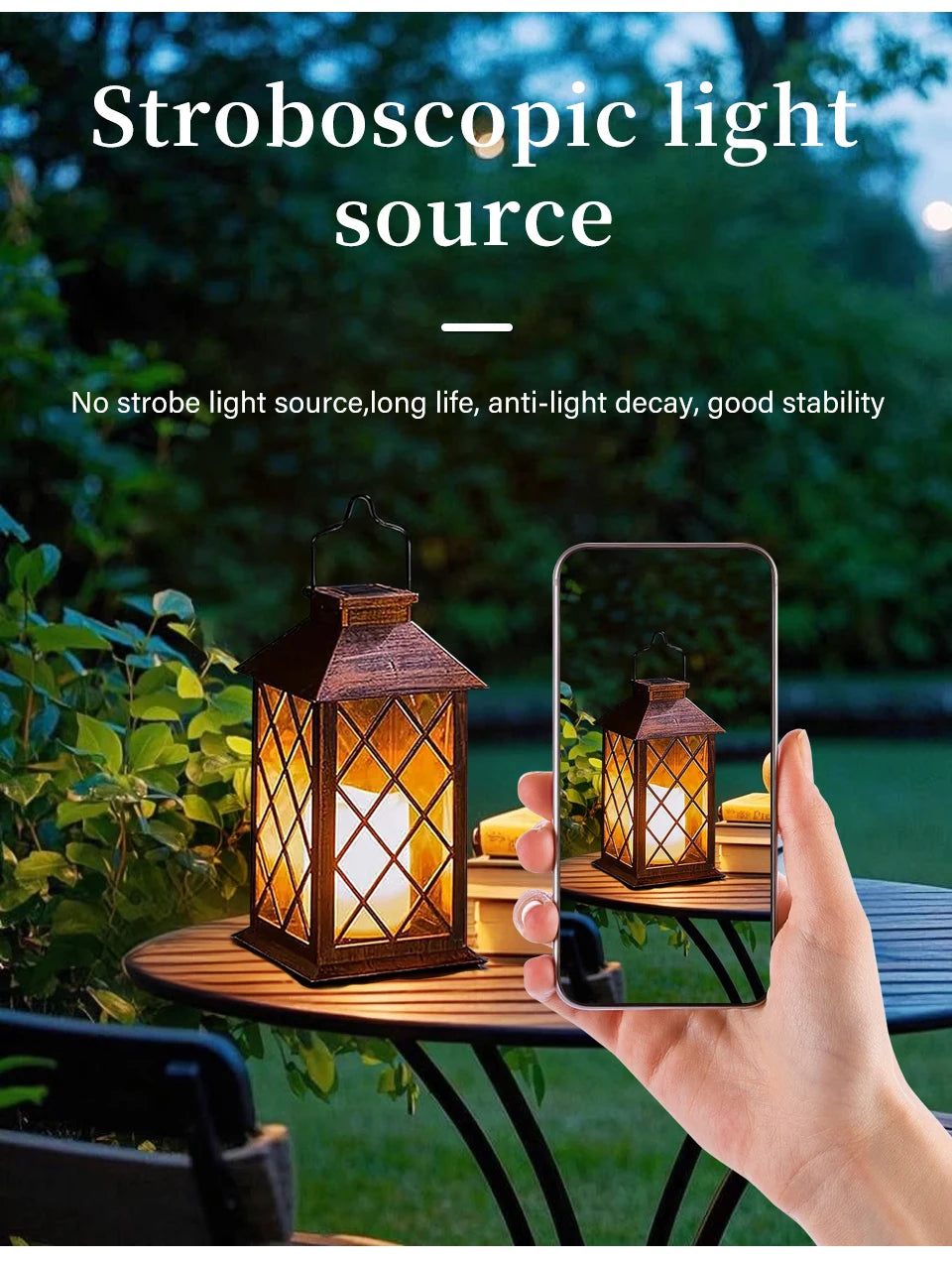 Garden Solar Palace Lantern Led Light Lawn Landscape Hanging Atmosphere Candle Lamp Floor Outdoor Solar Garden Decor Lighting