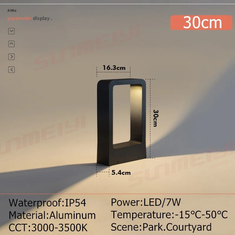 Outdoor Waterproof IP65 10W LED Lawn Lamp New Style Aluminum Pillar Garden Path Square Landscape Lawn Lights AC85-265V