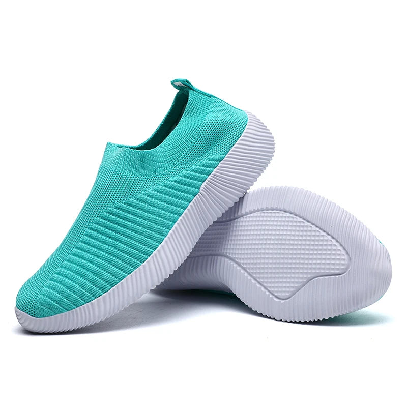 Women’s Slip-On Vulcanized Sneakers Lightweight Flats