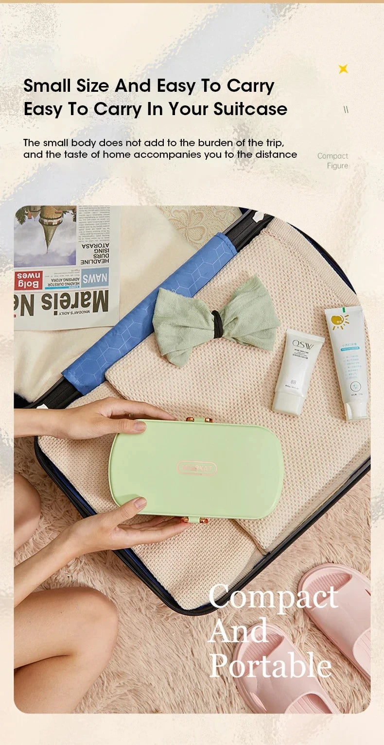 Electric Lunch Box Portable Food Warmer Water Free Bento Box Stainless Steel Food Warmer Office Food Lunch Box Electric Heater