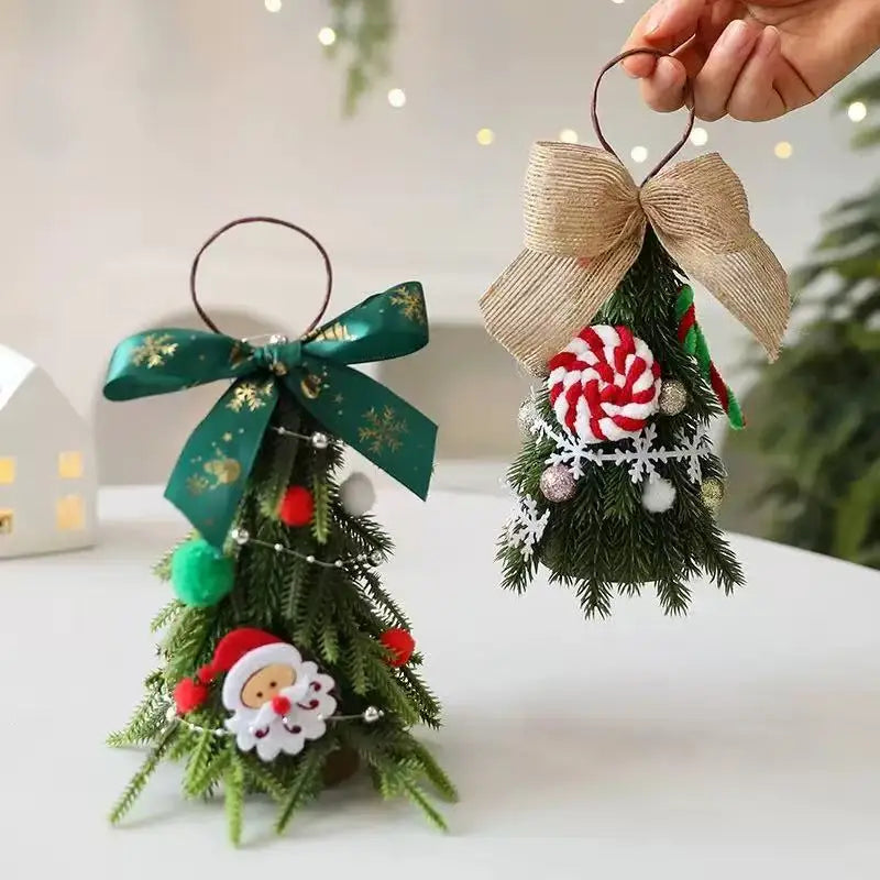 Christmas Tree Home Bedroom Party Decorations desktop mini Christmas tree ornaments Children New Year Christmas Gift
