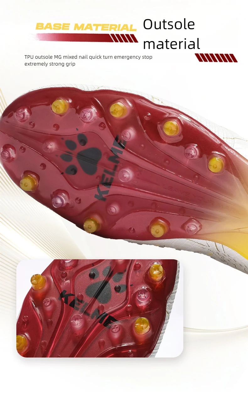 KELME Men’s Soccer Cleats – Professional AG Training Shoes