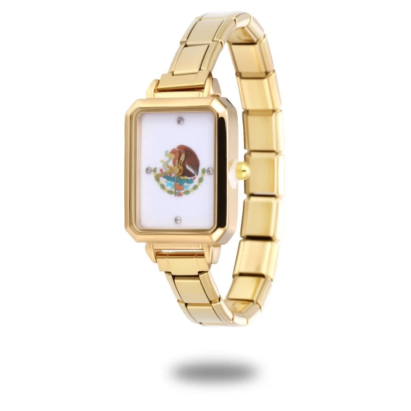 2025 Fashion Women's Men's Stainless Steel Oval Heart Square High Quality Watch Bracelet For Friend Birthday DIY Bracelet Gift