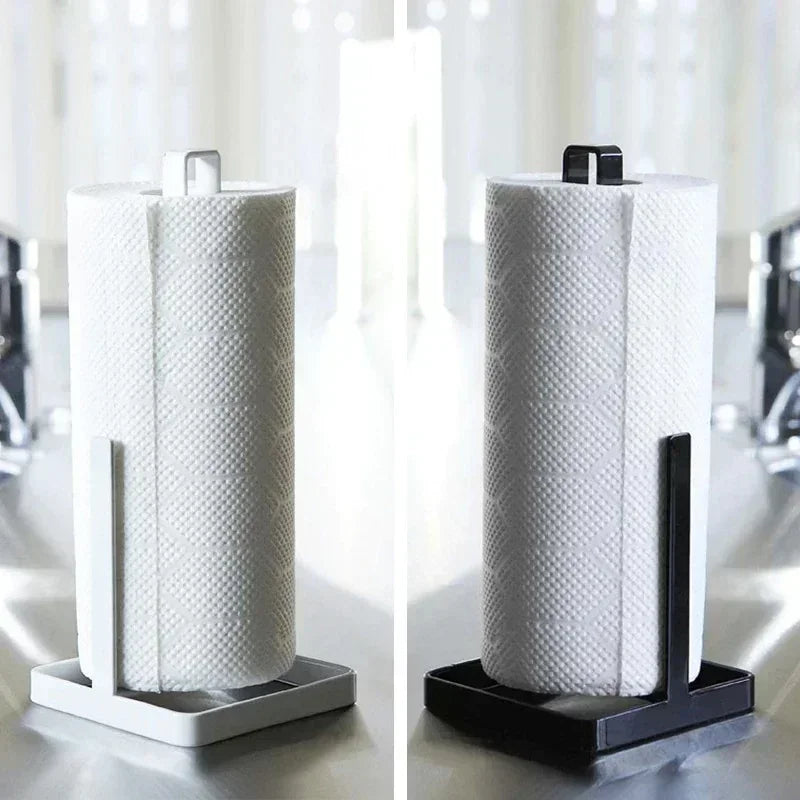Kitchen Portable Tools Roll Paper Towel Holder Bathroom Tissue Stand Silver Napkins Rack Home Storage Small Accessories Supplies