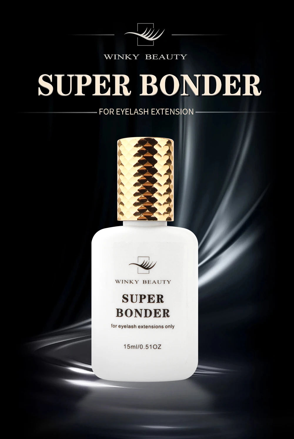 15ml Super Bonder Fixing Agent for Eyelashes Extensions Primer for Lash Glue Help Lash Bonder Adhesive Hardener Professinal