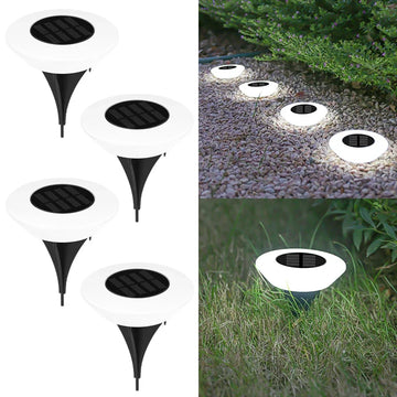 1/4Pack Solar Lights LED Lawn Lamp Outdoors Floor Lamp Landscape Light with On/Off  for Garden Pathway Yard Deck Camping Decor