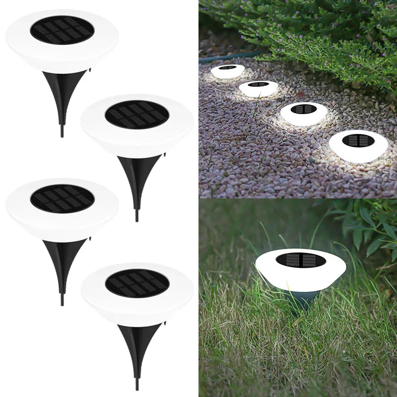 1/4Pack Solar Lights LED Lawn Lamp Outdoors Floor Lamp Landscape Light with On/Off  for Garden Pathway Yard Deck Camping Decor