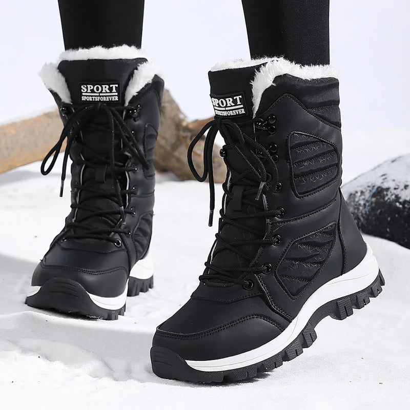 Women’s Winter Snow Boots – Waterproof Ankle Hiking Shoes