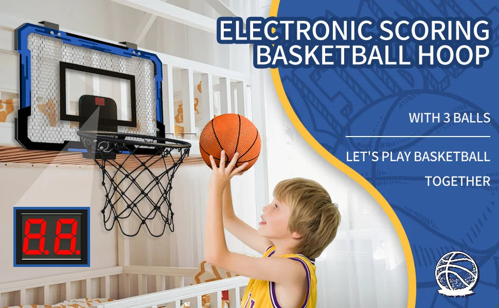 Ring Basketball Hoop Wall-mounted Indoor Training Home Kids Basketball Toy Mini Basketball Hoop Set For Kids Outdoor Games