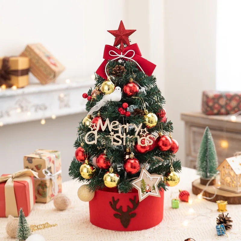 Desktop Christmas Tree Plush Christmas Tree Ornament Gift Christmas Tree Decoration DIY Christmas Tree Mini