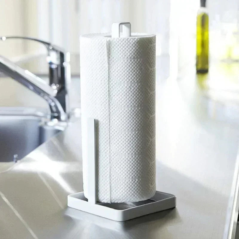 Kitchen Portable Tools Roll Paper Towel Holder Bathroom Tissue Stand Silver Napkins Rack Home Storage Small Accessories Supplies